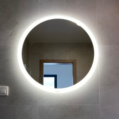 LED Zrkadlo okrúhle s podsvietenou hranou