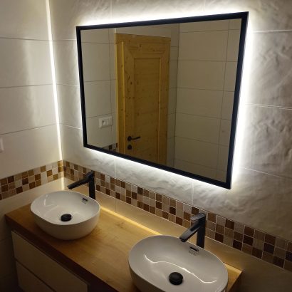 LED Zrkadlo podsvietené v ráme
